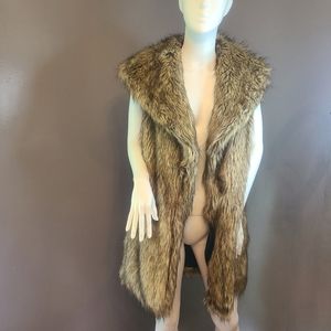 Faux fur vest